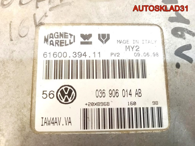 Блок ЭБУ Volkswagen Golf 4 1.4 AKQ 036906014AB
