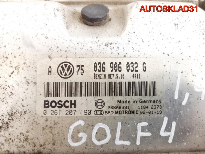 Блок ЭБУ Volkswagen Golf 4 1.4 BCA 036906032G