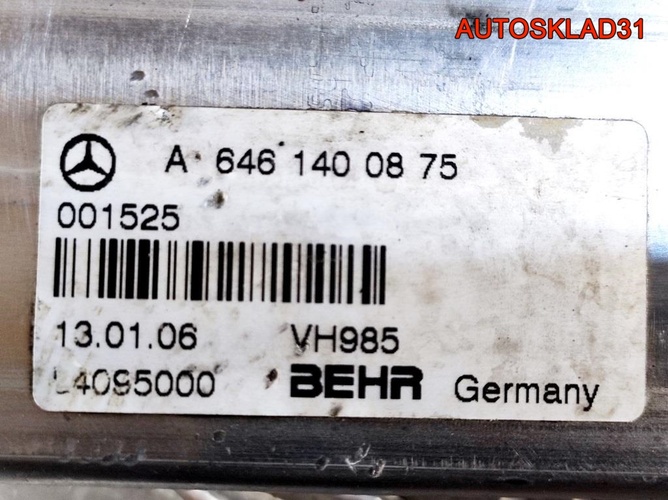 Радиатор EGR Mercedes Benz W203 OM646 A6461400875