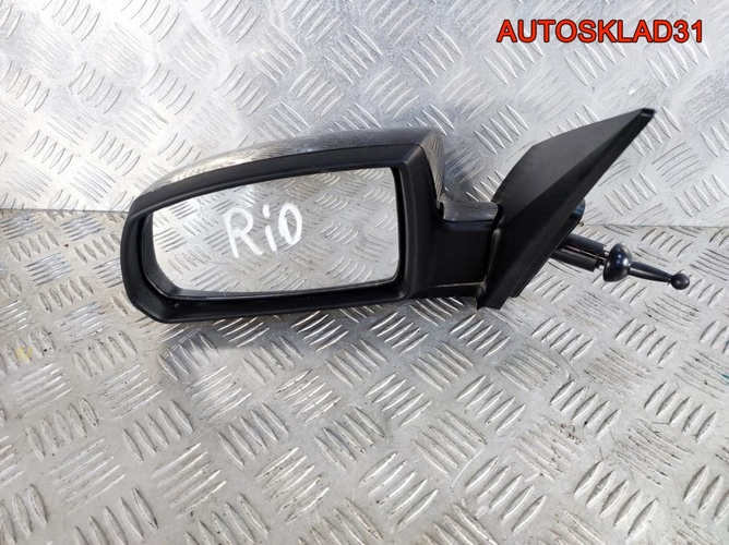 Зеркало левое механическое Kia Rio 876101G900