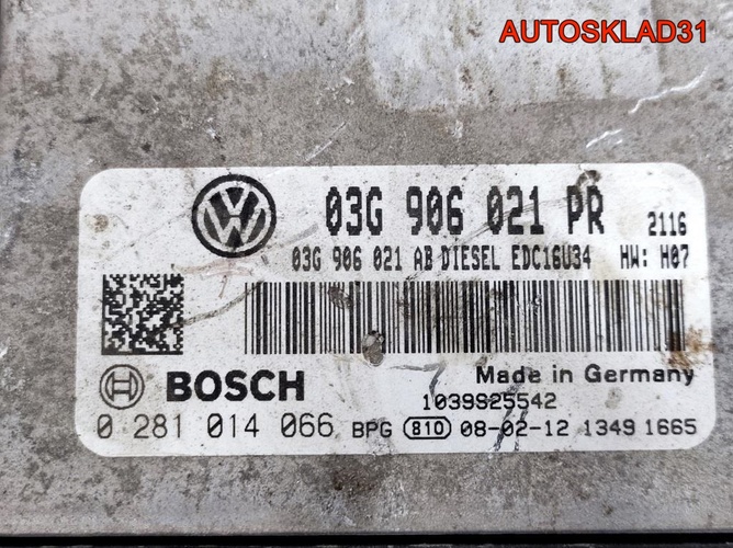 Блок ЭБУ Volkswagen Golf 5 03G906021PR Дизель