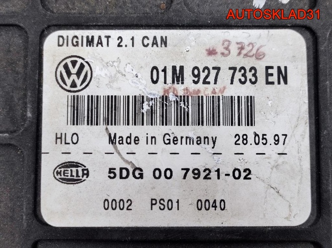 Блок ЭБУ АКПП Volkswagen Golf 4 01M927733EN