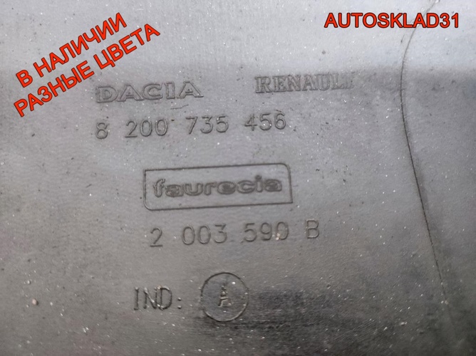 Бампер задний Renault Sandero 8200735456