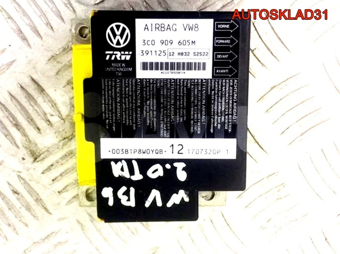 Блок управления AIR VW Passat B6 BAG 3C0909605M