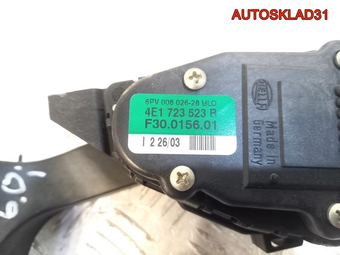 Педаль газа электронная Audi A8 D3 4E1723523B