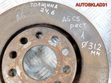 Диск тормозной передний 312 мм Audi A6 C5 Рест (Изображение 5)