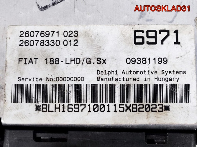 Блок электроусилителя руля Fiat Punto 2 09381199