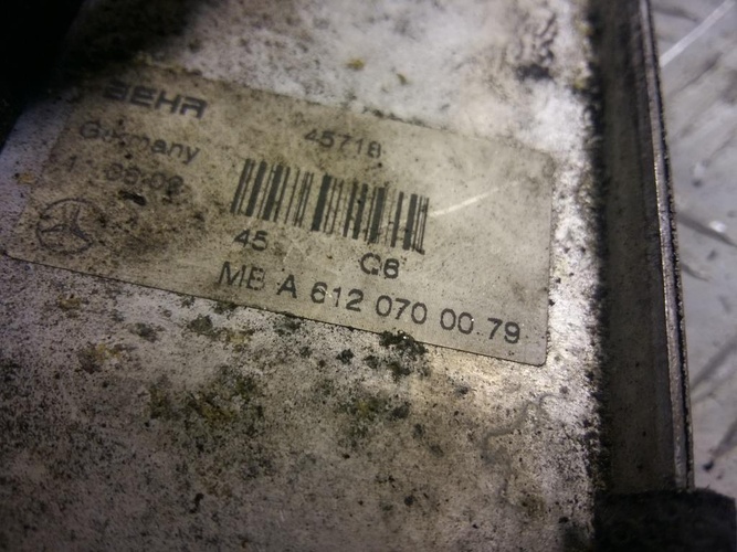 Топливный радиатор бу Мерседес Бенс В203 2.2CDI