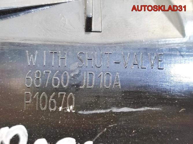 Дефлектор воздушный Nissan Qashqai J10 68760JD10A