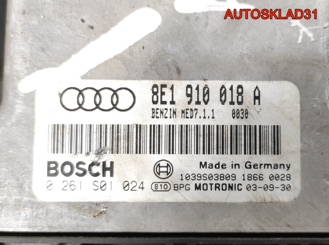 Блок ЭБУ Audi A4 B6 2.0 AWA 8E1910018A Бензин