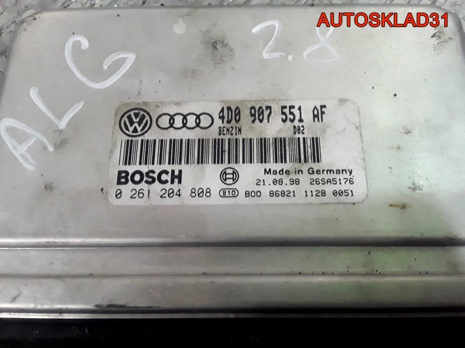 Блок эбу Audi A6 C5 2.8 ALG 4D0907551AF Бензин