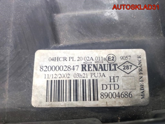 Фара правая Renault Laguna 2 8200002847