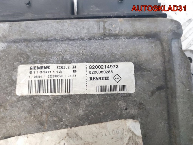 Блок ЭБУ Renault Scenic 1,6 K4M 8200214973 Бензин