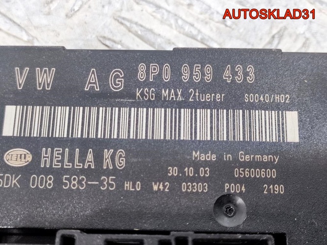 Блок комфорта Audi A3 8P 8P0959433