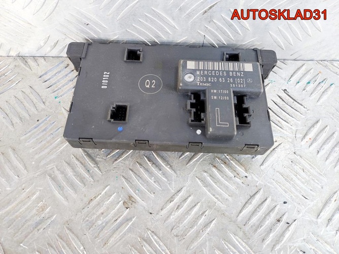 Блок комфорта п/л двери Mercedes W203 A2038206326