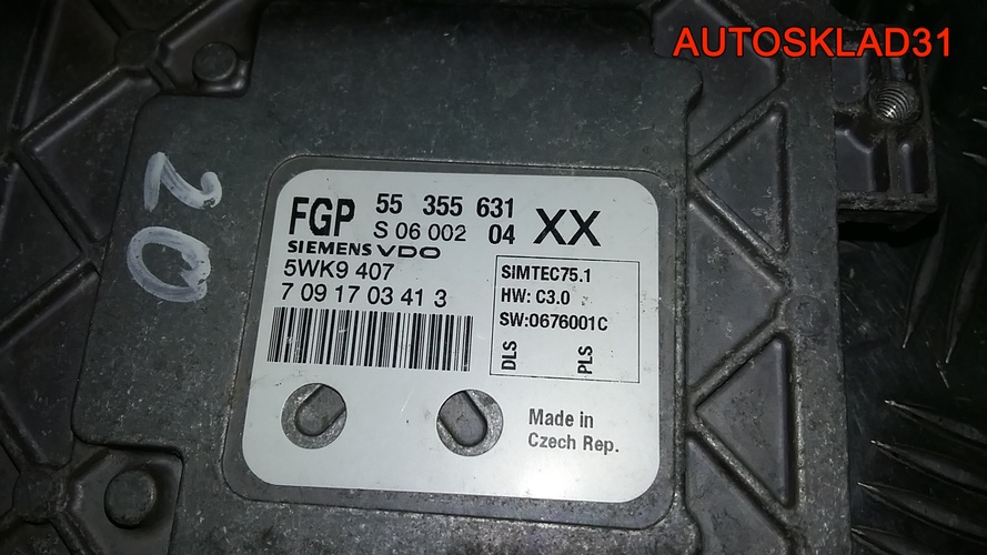Блок Эбу Opel Vectra C 1.8 Z18XER 55355631 Бензин
