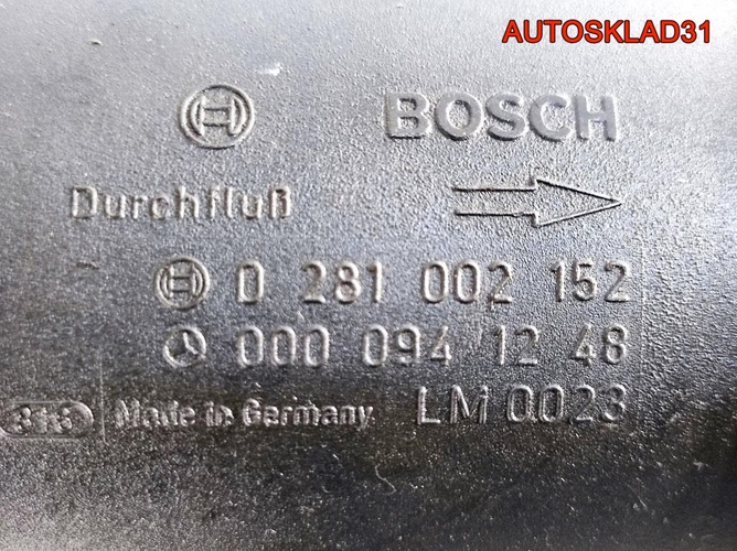 Расходомер воздуха Mercedes Benz W210 A0000941248