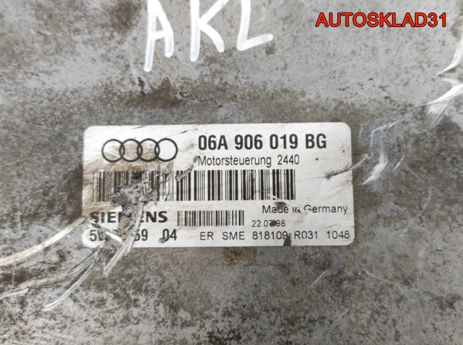 Блок ЭБУ Audi A3 8L 1.6 AKL 06A906019BG