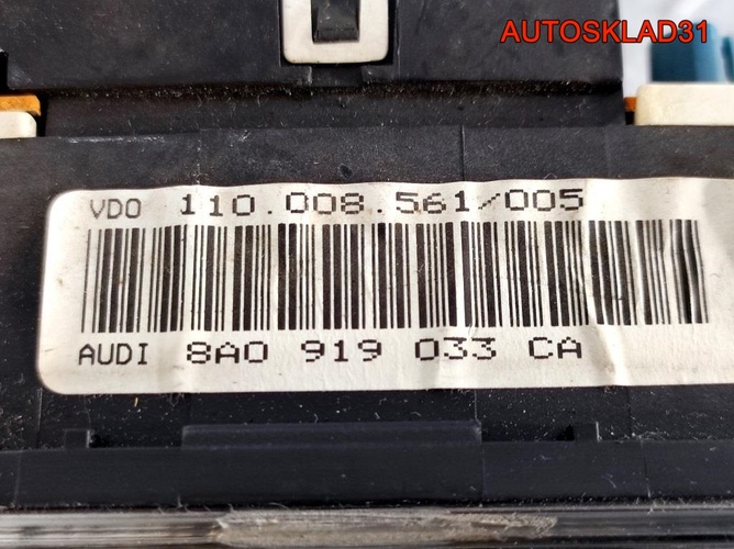 Панель приборов Audi 80 B4 8A0919033CA Дизель