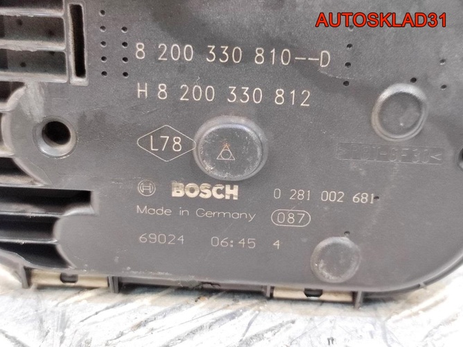 Заслонка дроссельная Renault Megane 2 8200330810