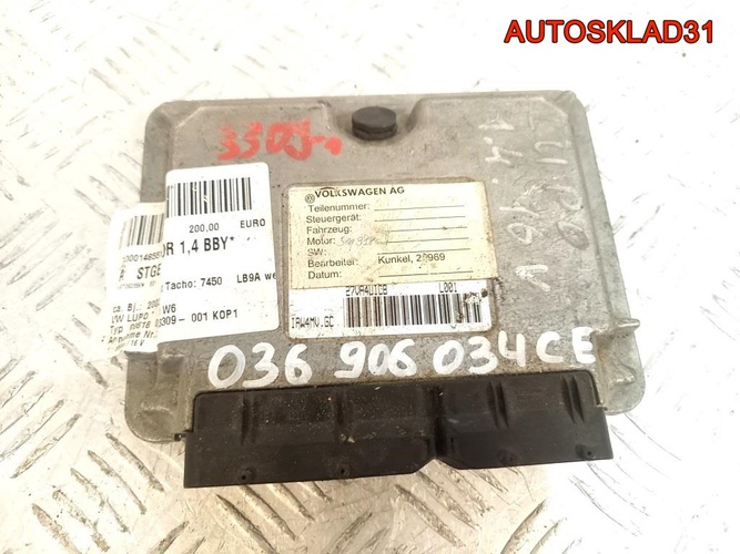 Блок эбу Volkswagen Lupo 1.4 APE 036906034CE