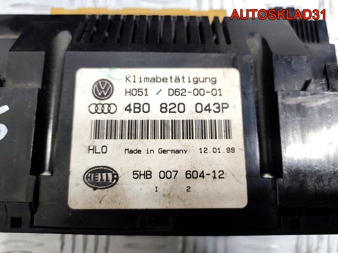 Блок управления климата Audi A6 C5 4B0820043F