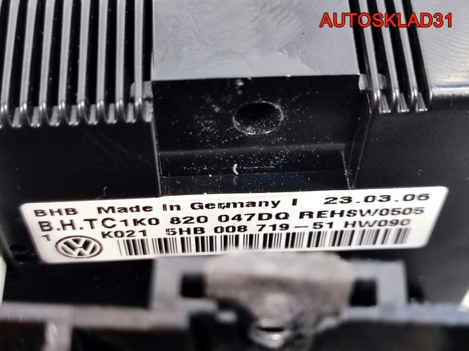 Блок управления климата VW Touran 1K0820047DQ