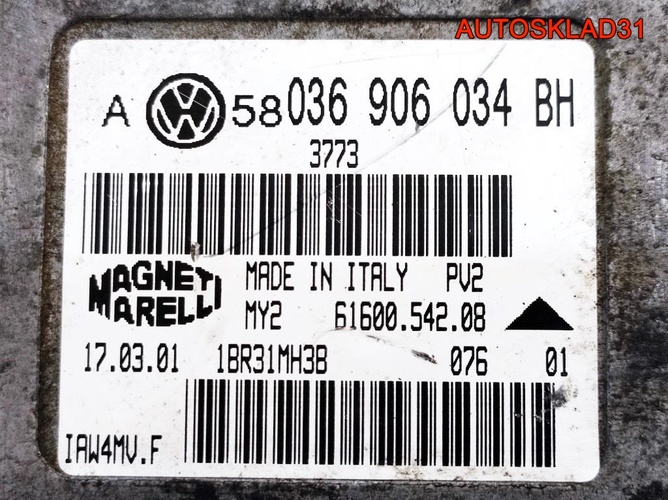 Блок эбу Volkswagen Golf 4 1,6 AZD 036906034BH