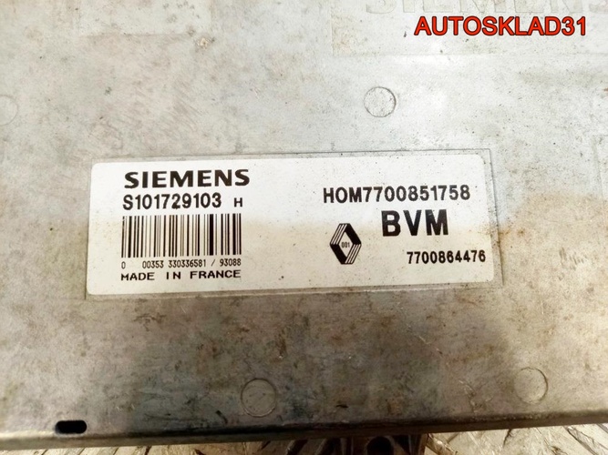 Блок ЭБУ Renault Clio 17700851758 1.4  бензин