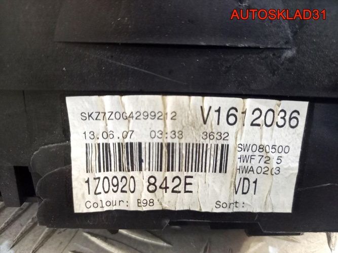 Панель приборов Skoda Octavia A5 1Z0920842E дизель