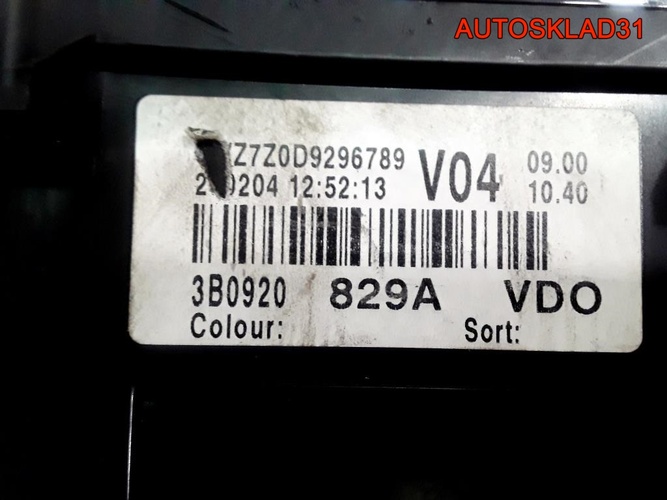 Панель приборов Volkswagen Passat B5+ 3B0920829A