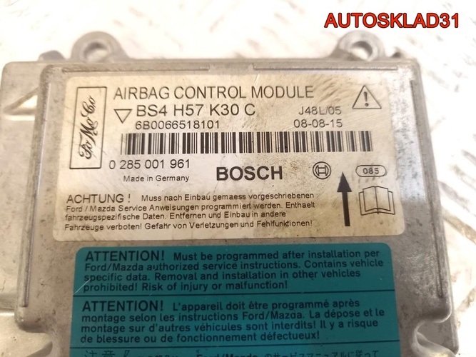 Блок управления Аирбаг Mazda 3 BK 0285001961