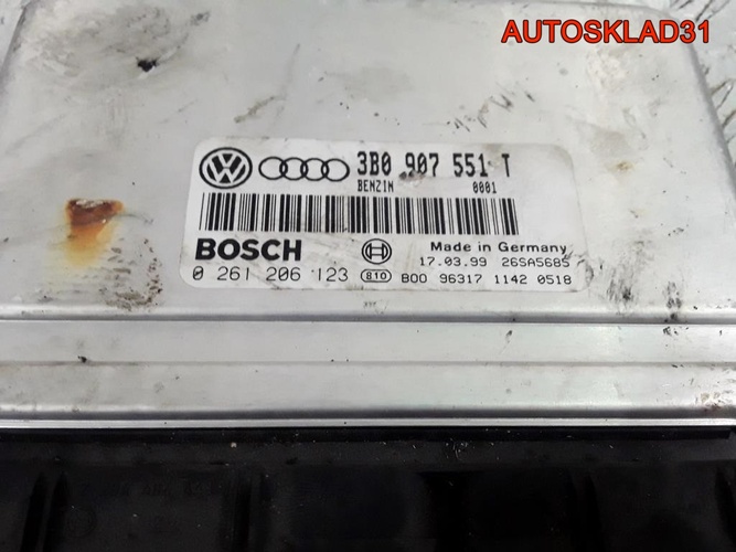 Блок эбу Audi A6 C5 2.8 AQD 3B0907551T