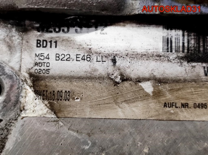 Двигатель M54B22 BMW E46 2,2 Бензин