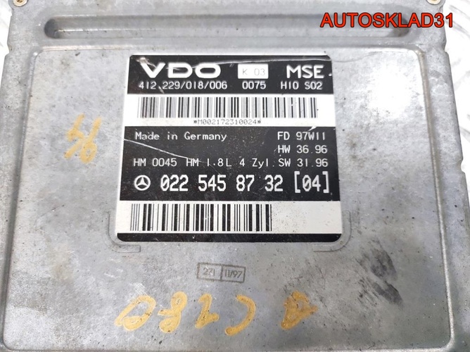 Блок ЭБУ Mercedes Benz W202 C180 M111 A0225458732