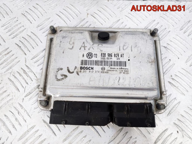 Блок Эбу Volkswagen Golf 4 AXR 038906019AT Дизель