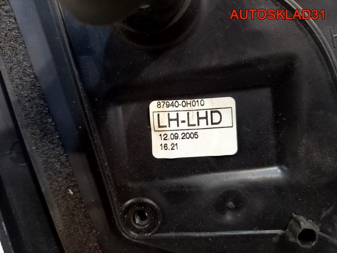 Зеркало левое механическое Toyota Aygo 879400H010