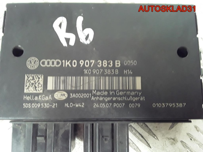 Блок электронный фаркопа VW Passat B6 1K0907383B