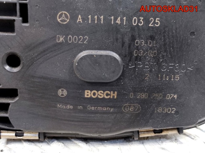 Заслонка дроссельная Mercedes W203 A1111410325