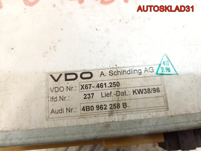 Блок комфорта Audi A6 C5 4B0962258B