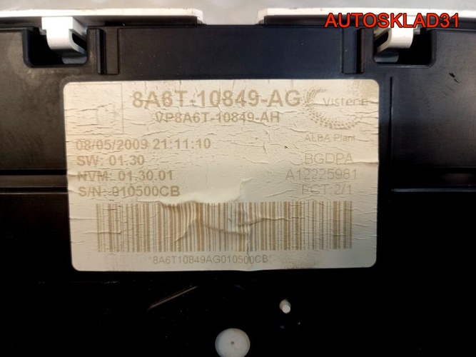 Панель приборов Ford Fiesta MK6 18A6T10849AG