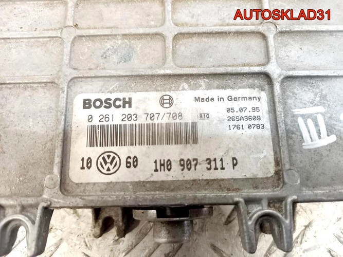 Блок ЭБУ VW Golf 1.8 ADZ 1H0907311P бензин