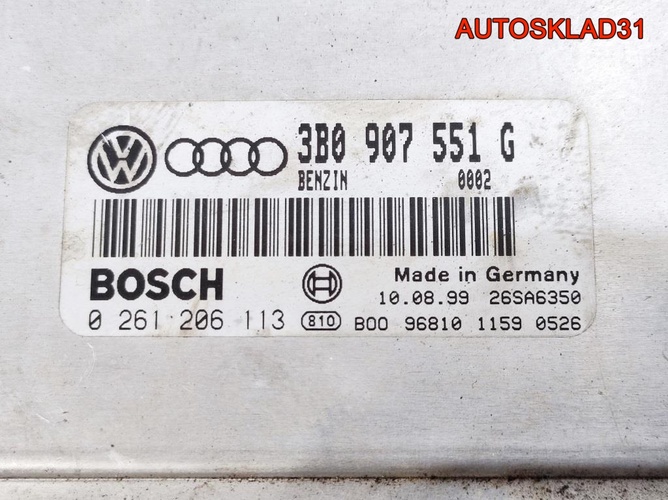 Блок ЭБУ Volkswagen Passat B5 3B0907551G
