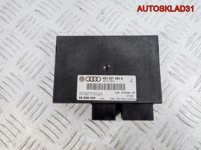 Блок управления фаркопом Audi A8 D3 4E0907383A
