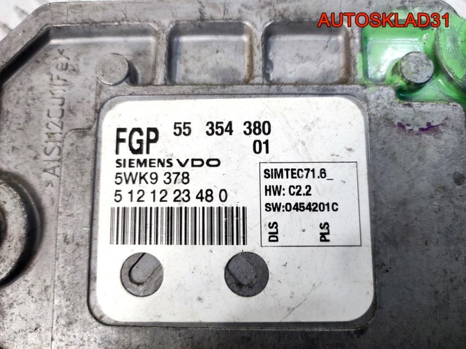 Блок ЭБУ Opel Vectra C 1.8 Z18XE 55354380 Бензин