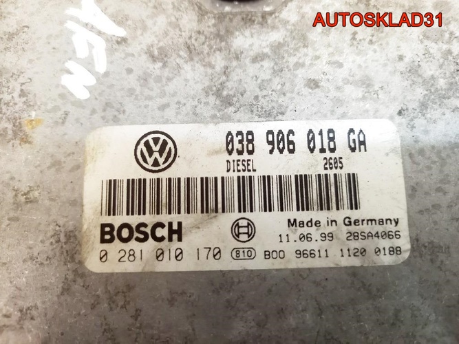 Блок эбу VW Passat B5 1.9 AFN 038906018GA дизель