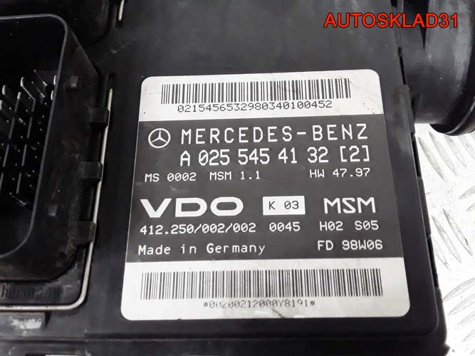 Эбу Mercedes Benz W168 1.4 OM166 A0255454132