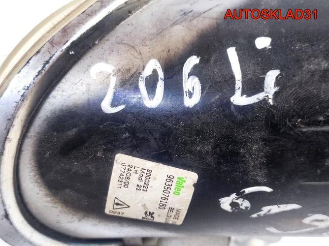 Фара противотуманная левая Peugeot 206 9635076180
