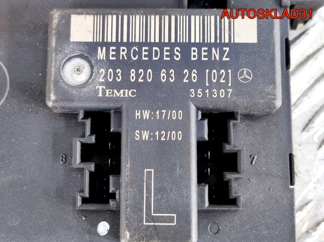 Блок комфорта п/л двери Mercedes W203 A2038206326