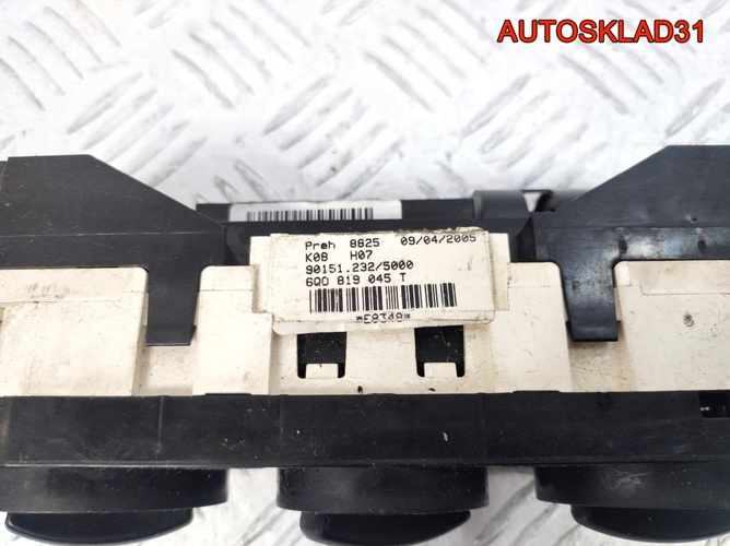 Блок управления отопителем VW Polo 6Q0819045T